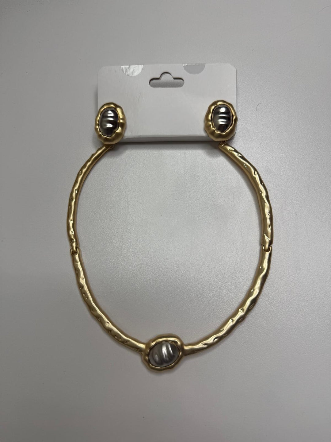 Conjunto Choker+Brinco Bicolor