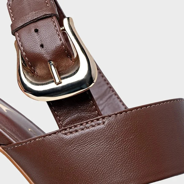 Leather Maxi Strappy Sandal