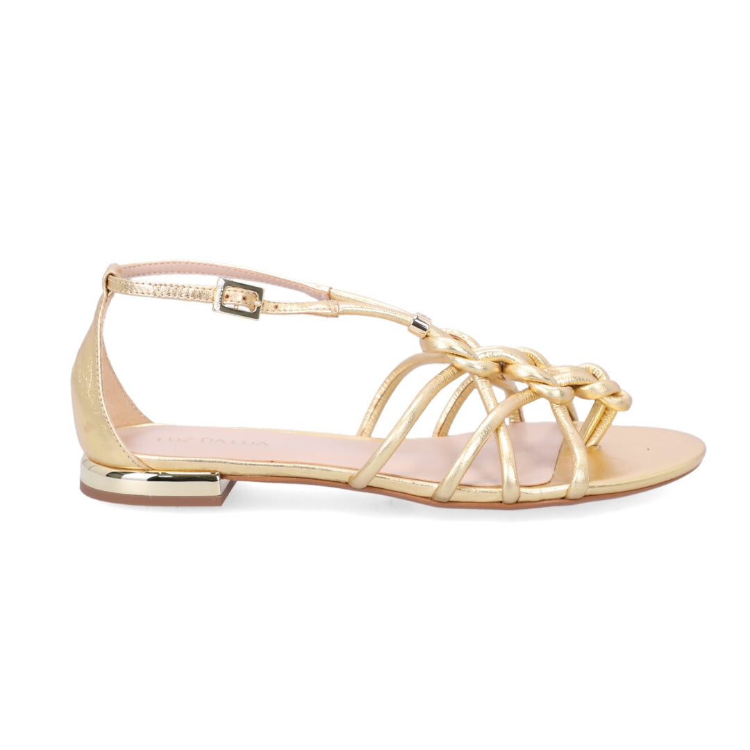 Moonlight Leather Flat Sandal