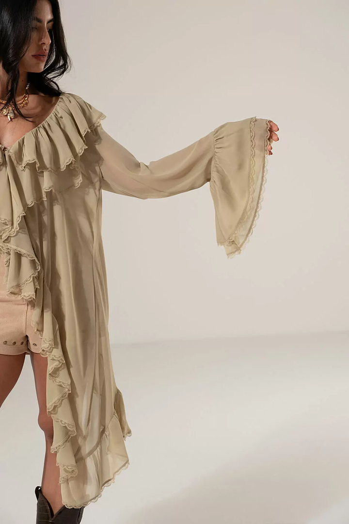 Asymmetrical Ruffled Dress