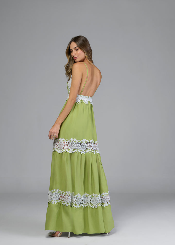 Regina Solomon Long Lace Dress