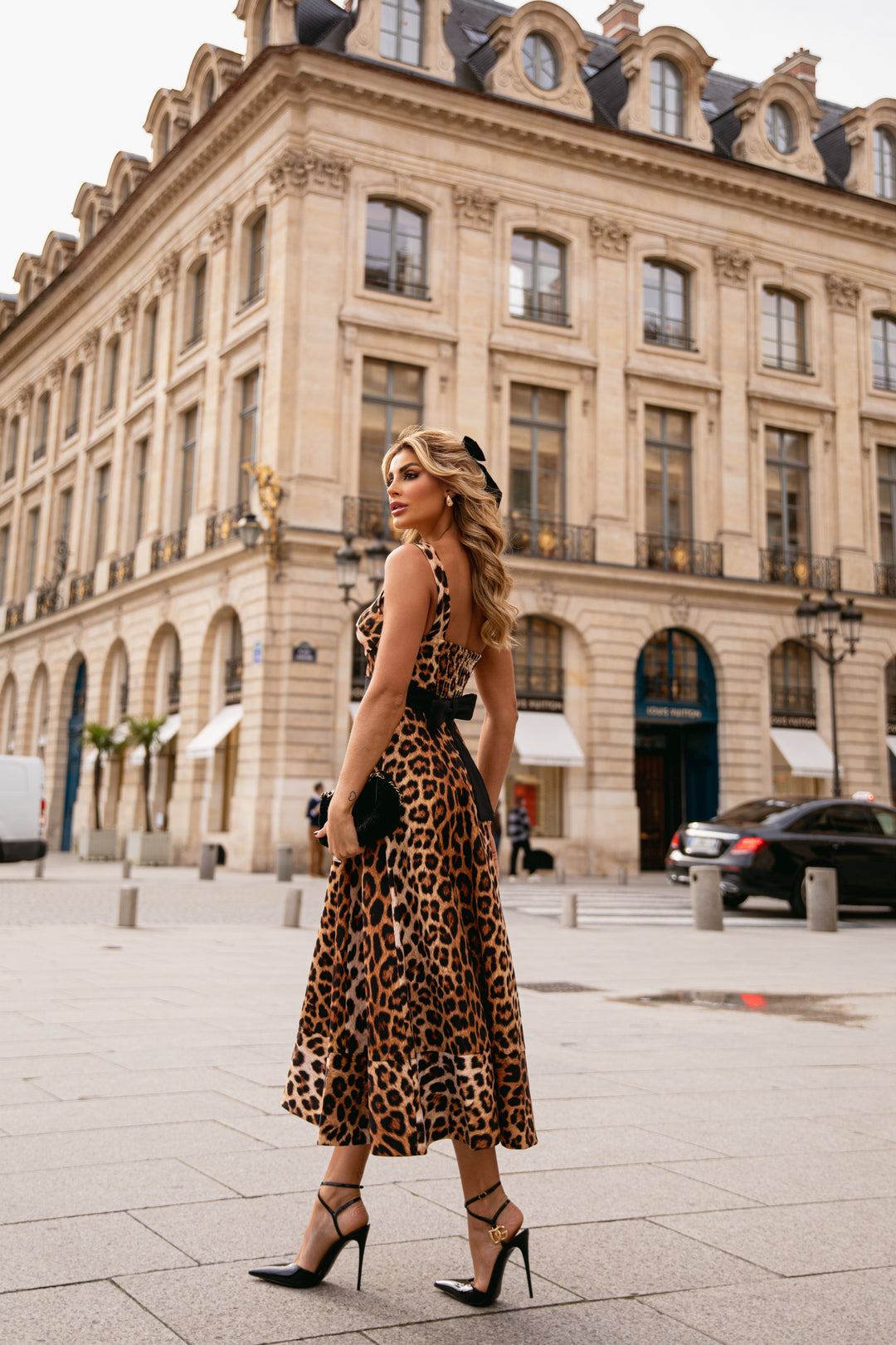 Pink Lemonade Animal Print Midi Dress