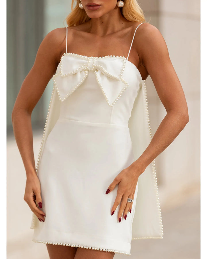 Vestido Curto Alfaiataria Pérolas