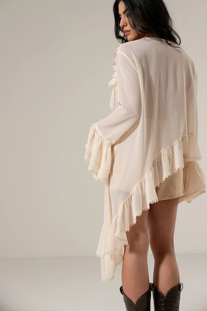 Asymmetrical Ruffled Dress