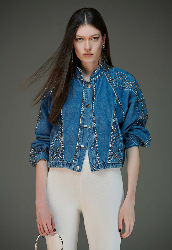 Jaqueta Bomber Jeans Caos