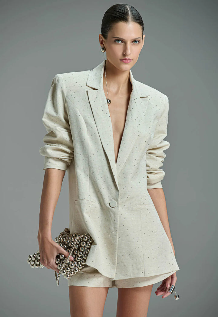 Linen Transfer Blazer