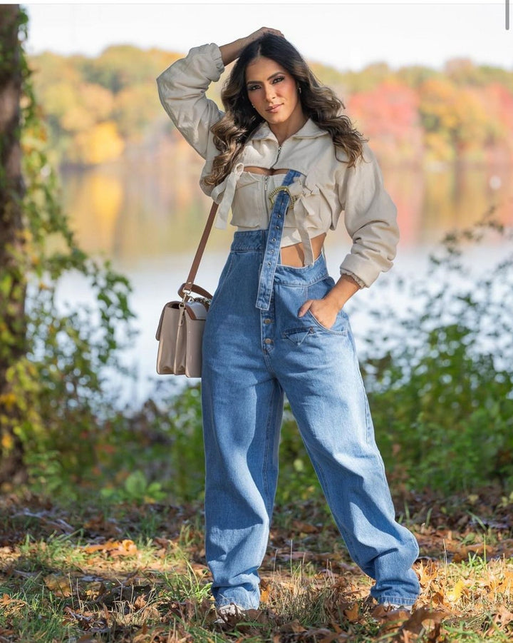 Conjunto Corset+Jaqueta Puff