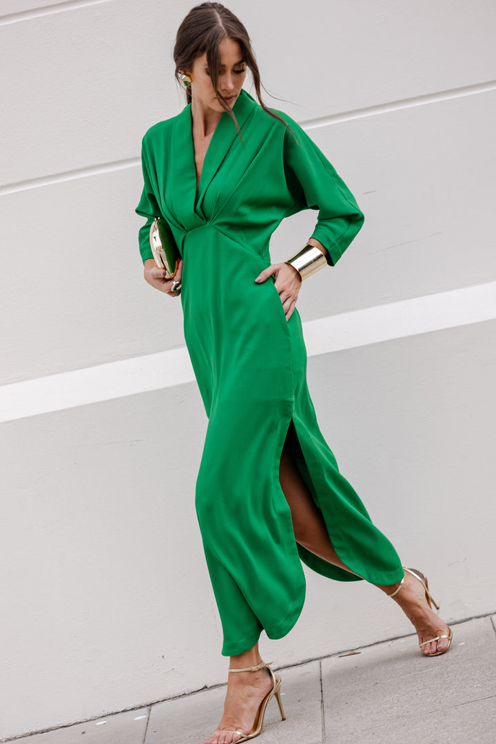 Anne Fernandes Long Slit Dress