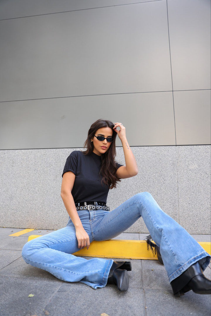 Calça Jeans Flare