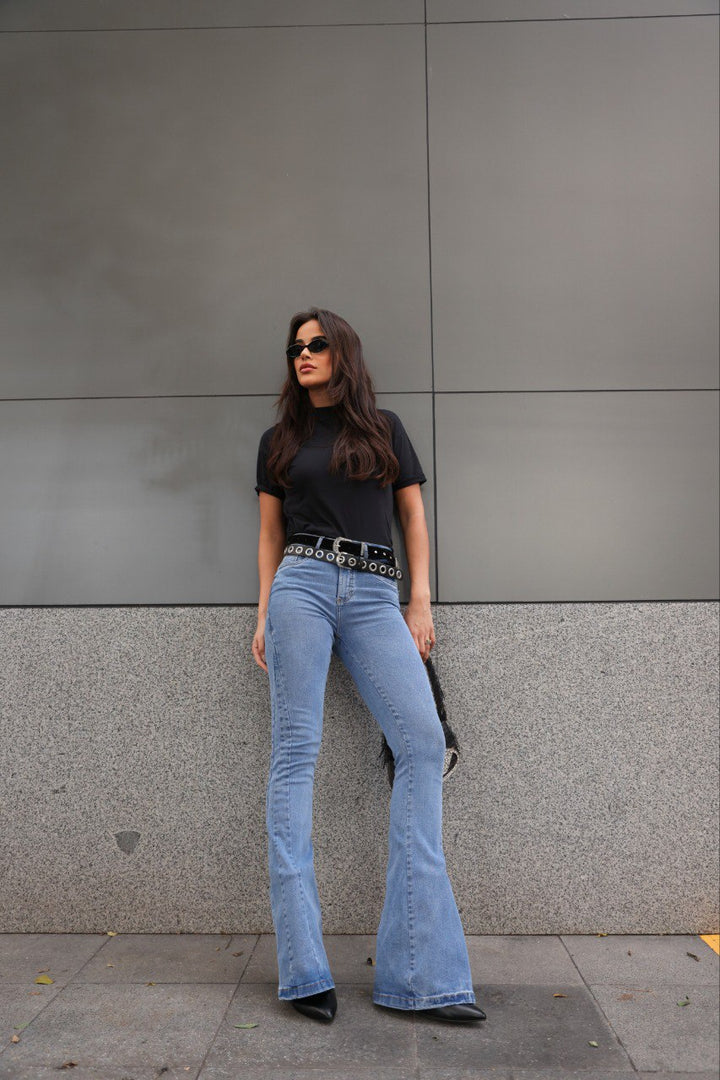 Calça Jeans Flare