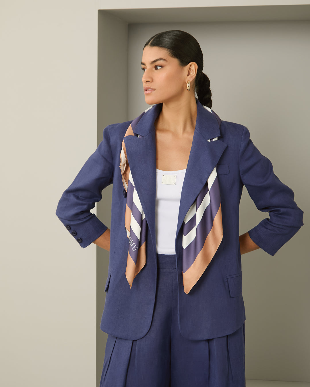 Conjunto Linho Blazer+Bermuda