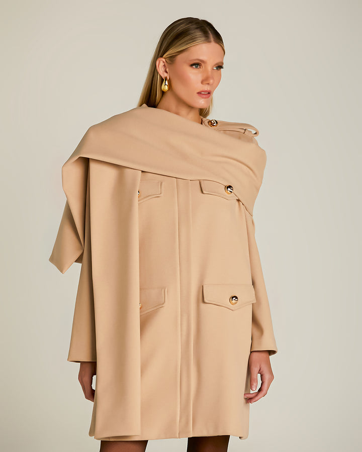 Anne Fernandes Scarf Coat