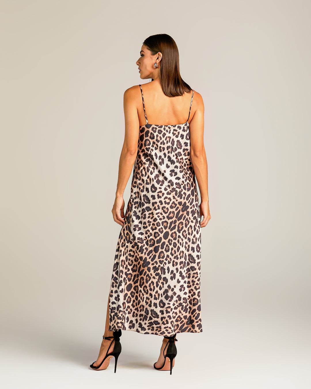 Anne Fernandes Animal Print Long Dress