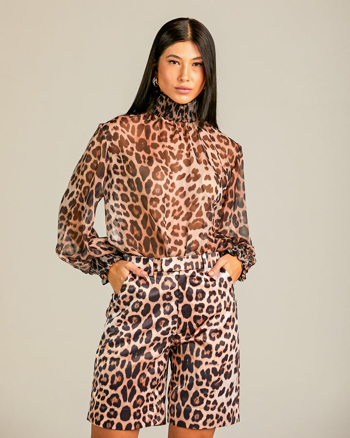 Blusa Animal Print Anne Fernandes