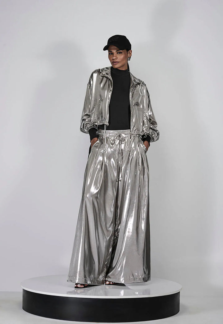 Jaqueta Cropped Foil