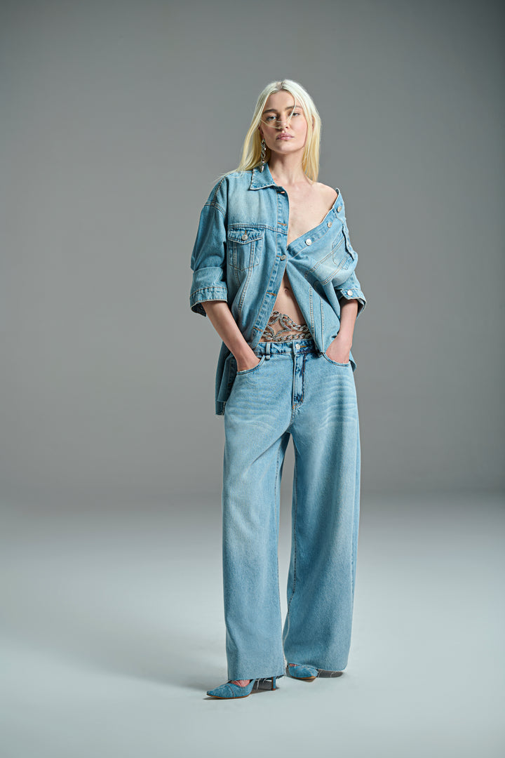 Jaqueta Jeans Oversize Caos