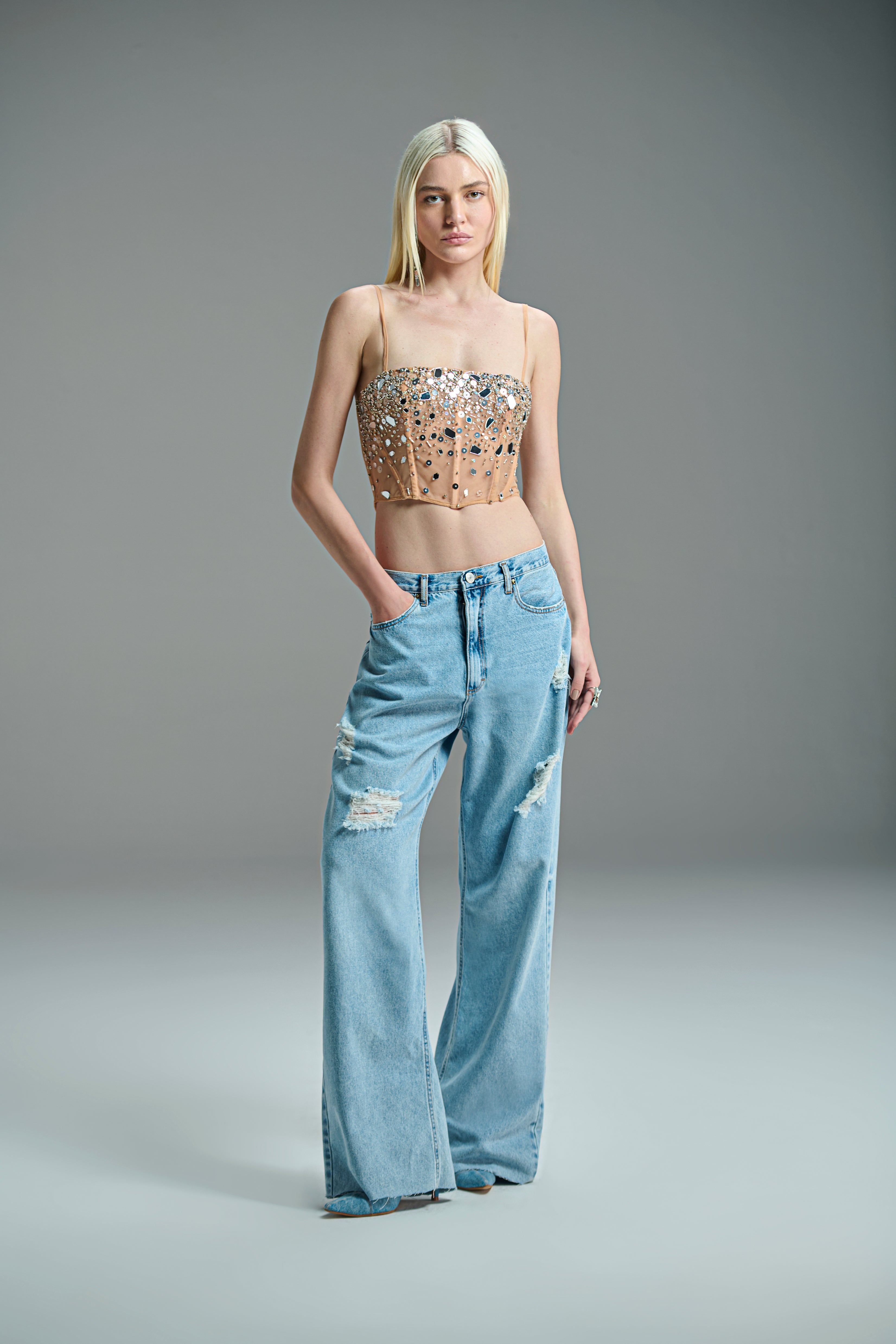 Mexican Embroidered Floral Top. Size S - 2X. Floral
