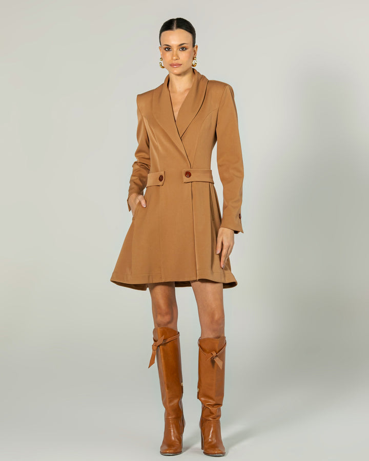Flared Blazer Dress