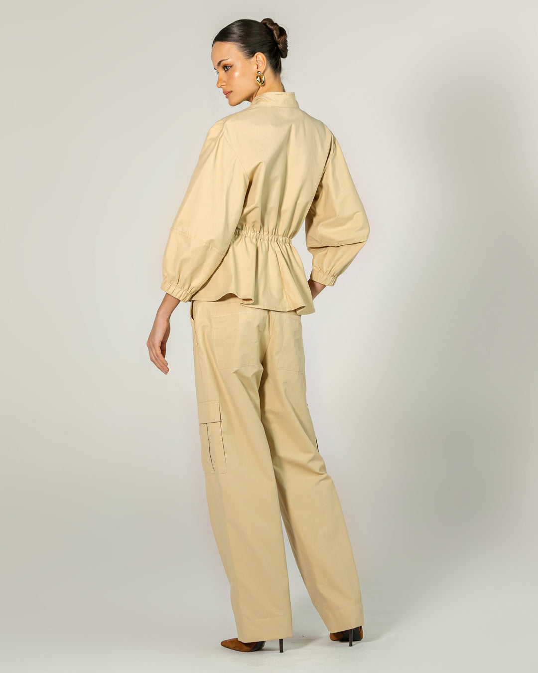 Parka+Cargo Pants Set