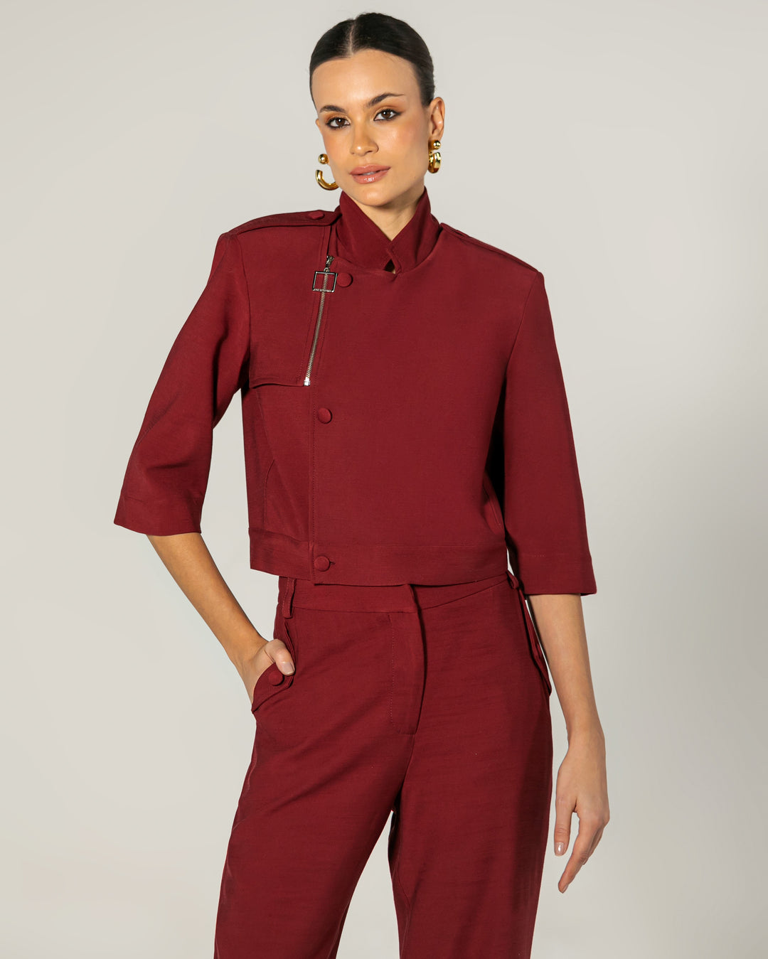 Conjunto Alfaiataria Casaqueto+Calça Reta