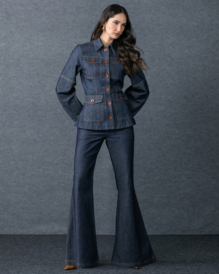 Conjunto Jeans Camisa+Calça