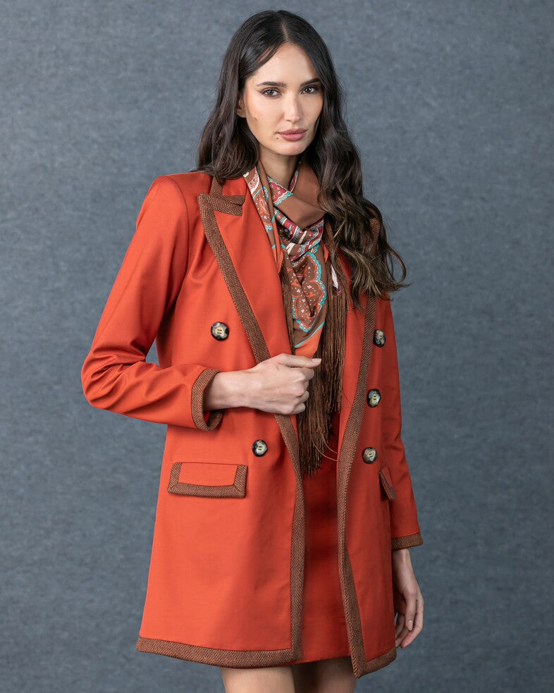 Conjunto Vestido Curto+Blazer Alongado