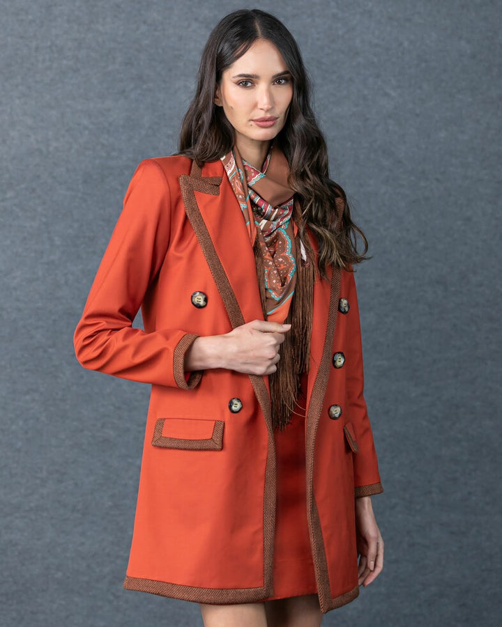 Conjunto Vestido Curto+Blazer Alongado