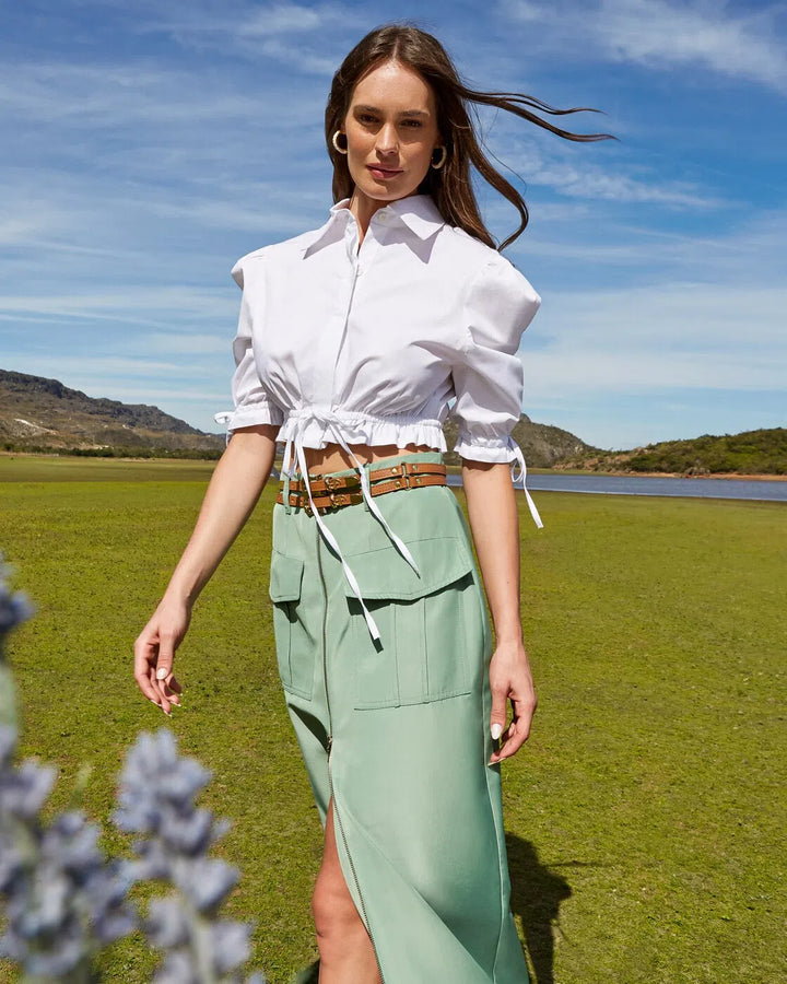 Anne Fernandes Cropped Shirt