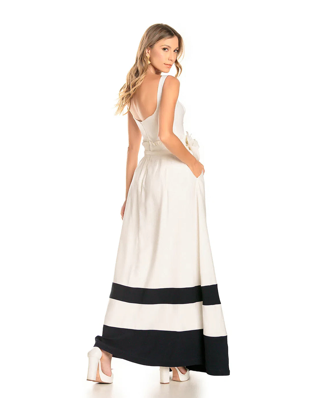 Anne Fernandes Long Strap Dress