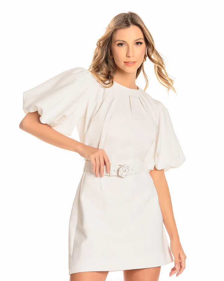 Anne Fernandes Short Puff Sleeve Dress