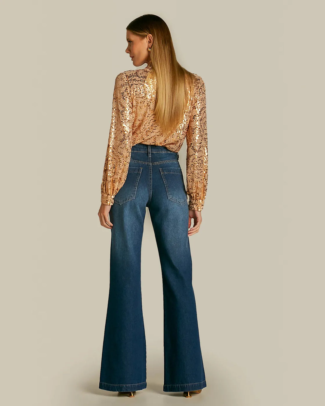 Anne Fernandes Button Jeans