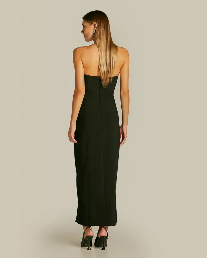 Anne Fernandes Slit Midi Dress