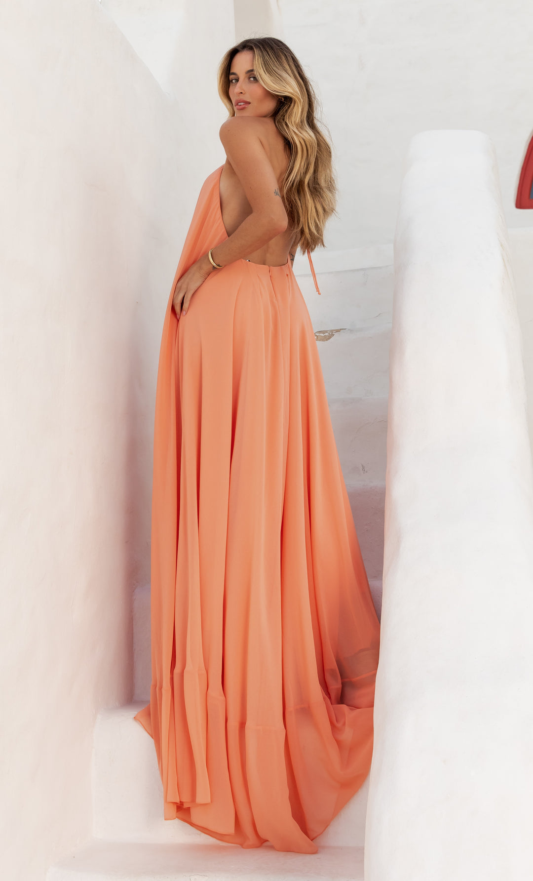 Anne Fernandes Halter Long Dress