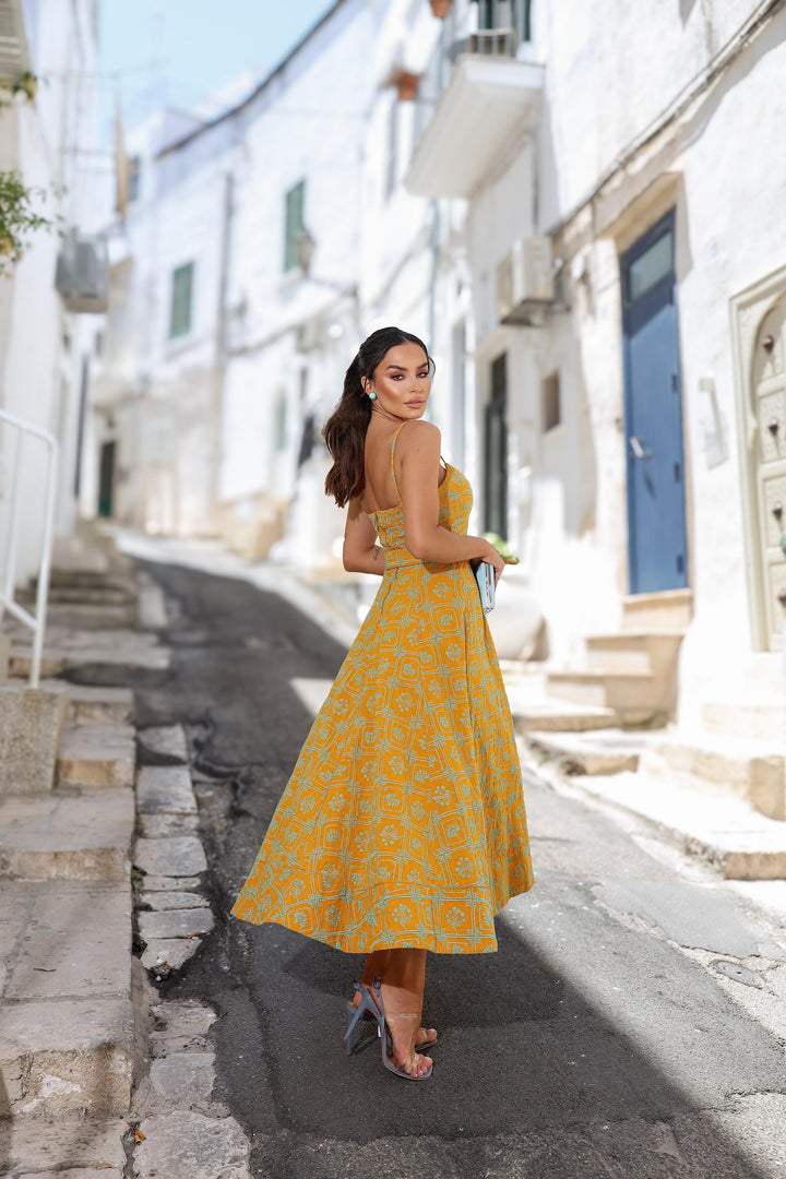 Vestido Midi Laise Limonada Pink