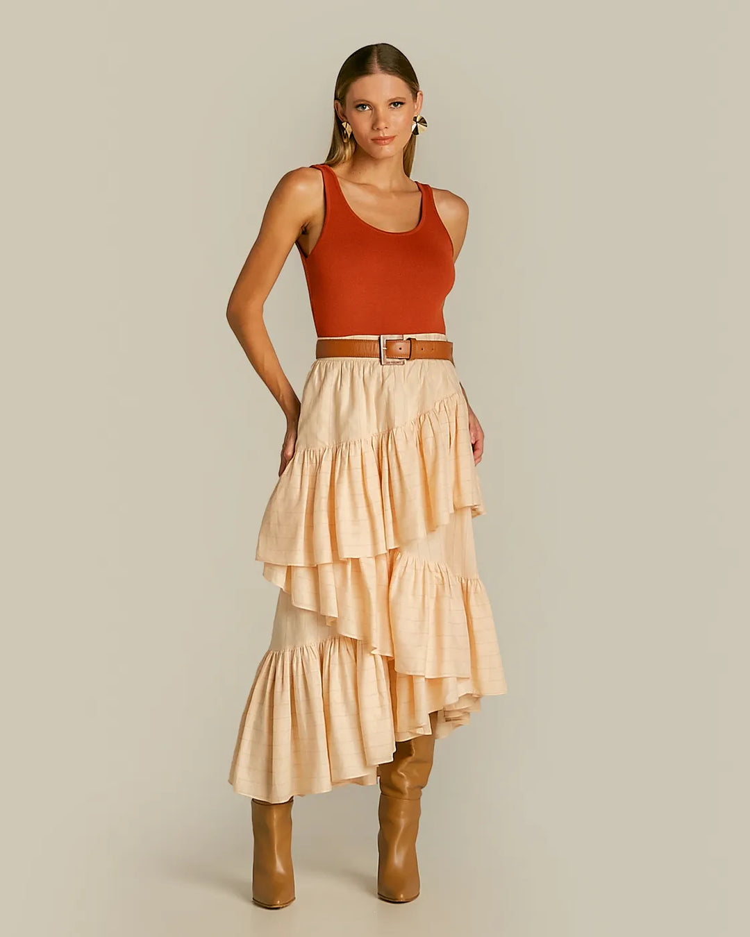 Anne Fernandes Ruffled Skirt