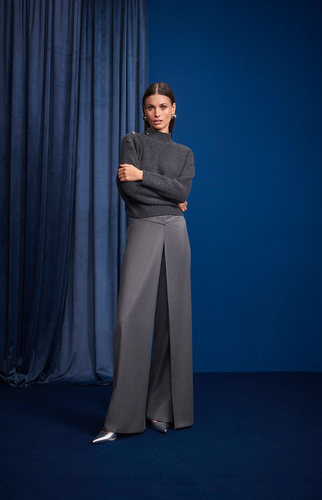 Anne Fernandes Asymmetrical Waistband Trousers