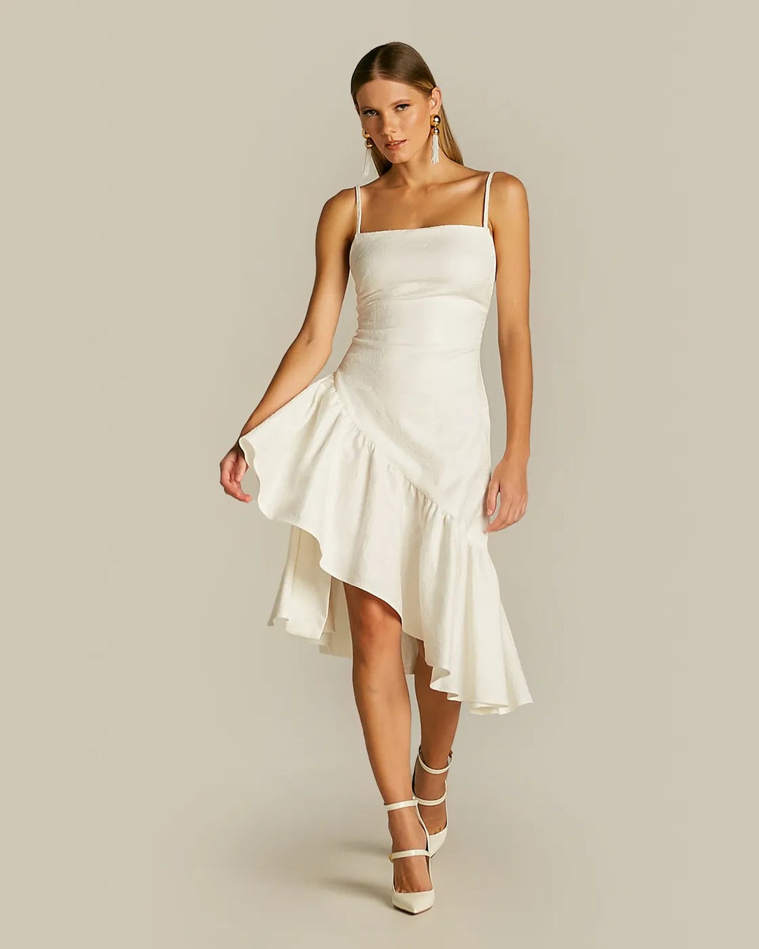 Anne Fernandes Short Ruffle Dress