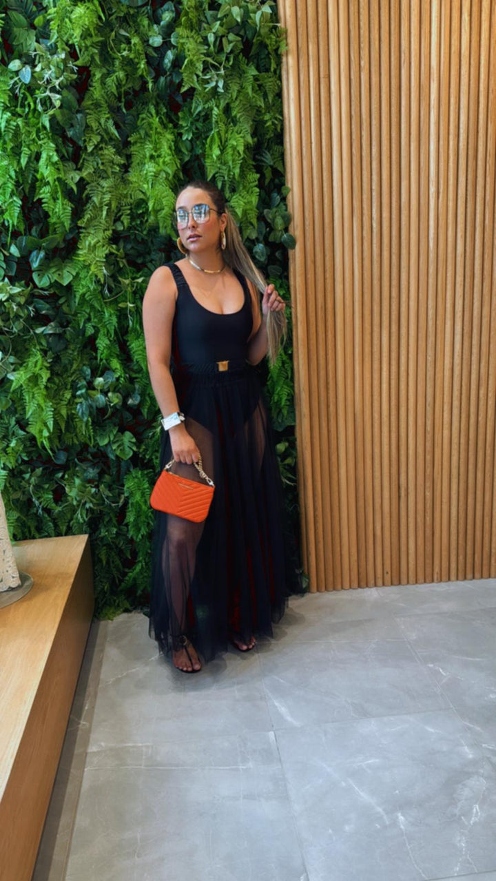 Long Tulle Skirt