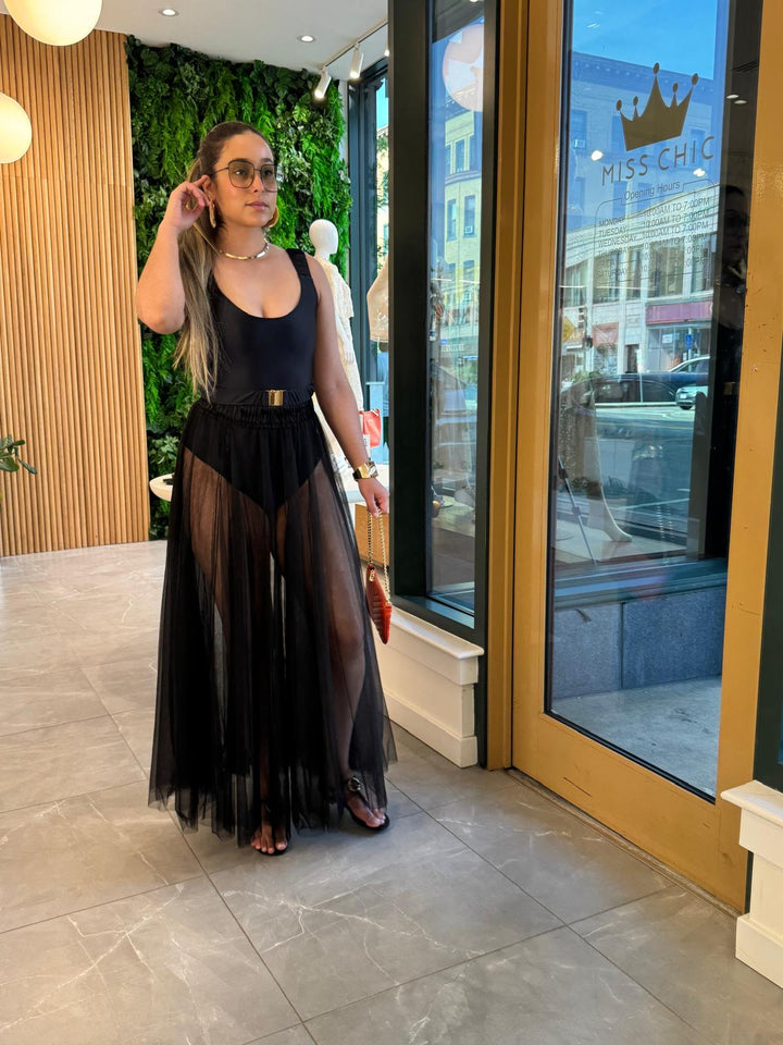 Long Tulle Skirt