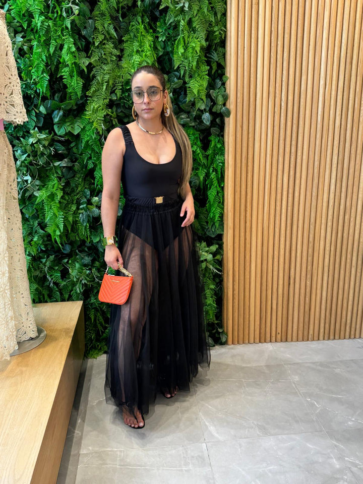 Long Tulle Skirt
