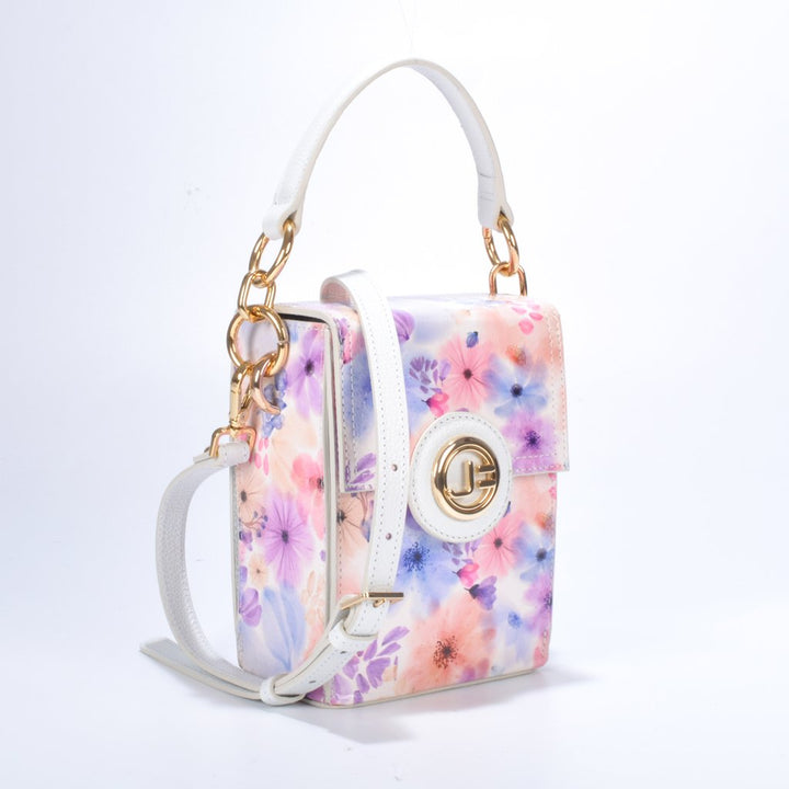 Bolsa Transversal  Couro Floral Jorge Bischoff