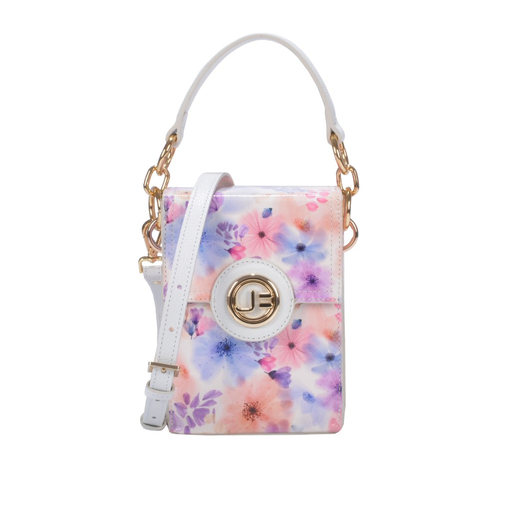 Bolsa Transversal  Couro Floral Jorge Bischoff