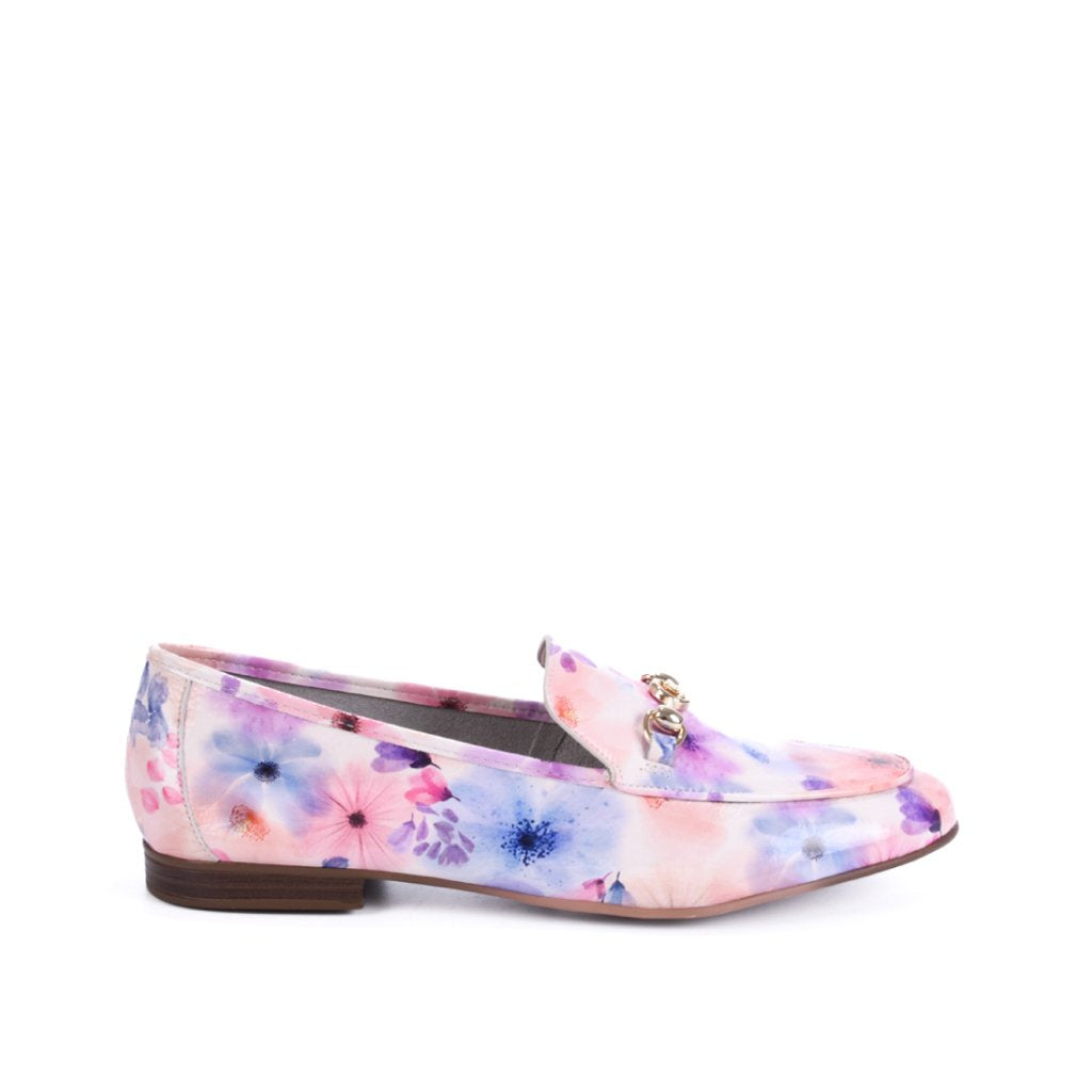 Loafer Couro Floral Jorge Bischoff