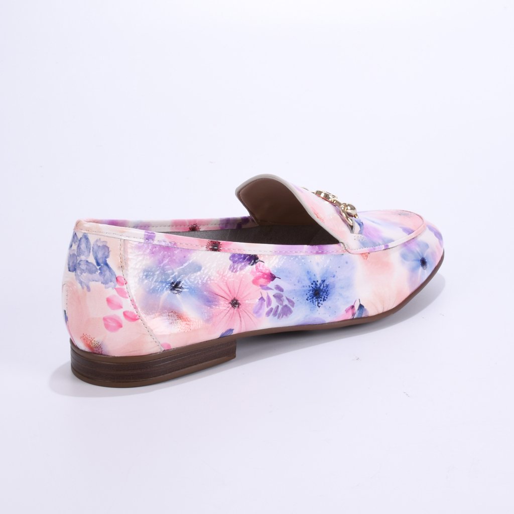 Loafer Couro Floral Jorge Bischoff