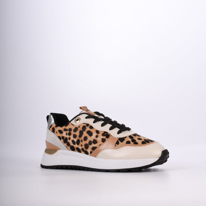 Tênis Jogger Couro Animal Print Jorge Bischoff