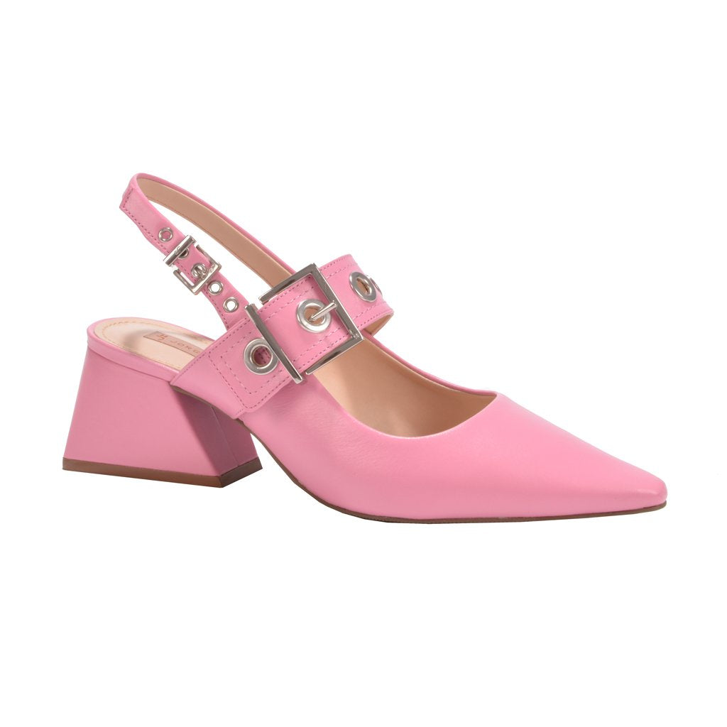 Slingback Fivelas Couro