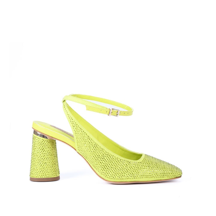 Scarpin Slingback Couro Camurça Hotfix Jorge