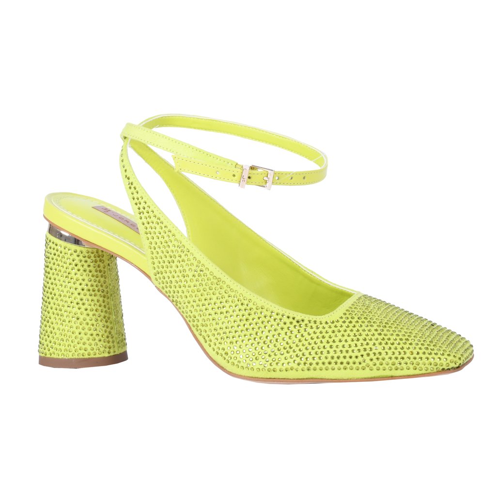 Scarpin Slingback Couro Camurça Hotfix Jorge