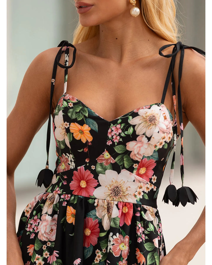 Vestido Midi Floral Degradê