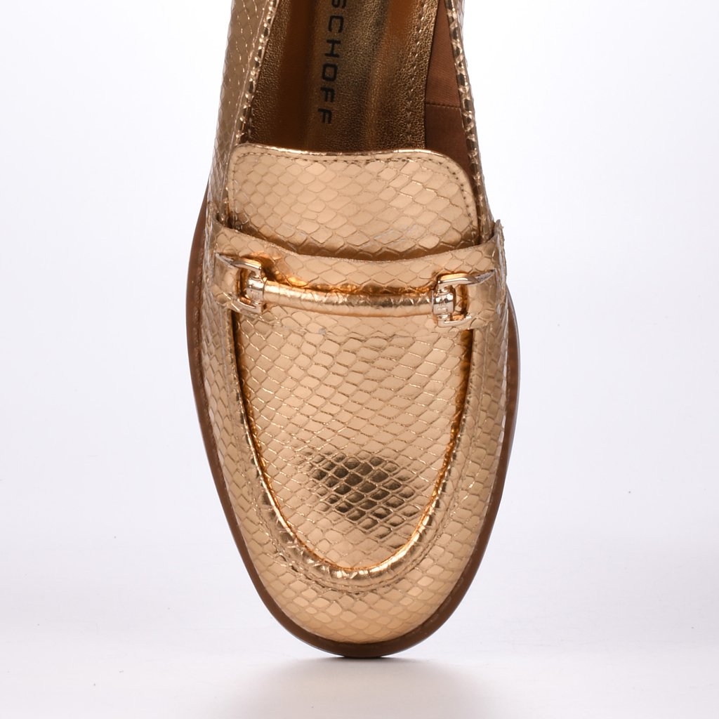 Loafer Couro Metalizado Jorge Bischoff